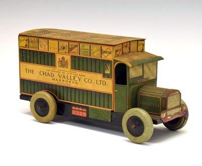 Lot 254 - Chad Valley tinplate clockwork delivery van