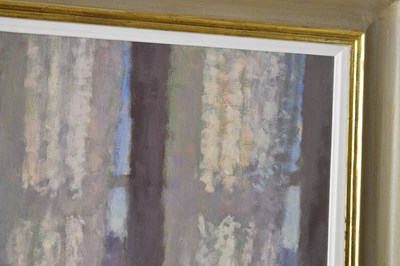 Lot 415 - Jacqueline Williams, NEAC (British, b.1962) - Oil on canvas - 'Tea by the window'