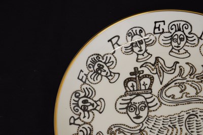 Lot 679 - Sir Grayson Perry (b.1960) - 'Grayson Art Club' Mac 60 Lion Queen Plate