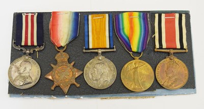 Lot 458 - First World War Military Medal group