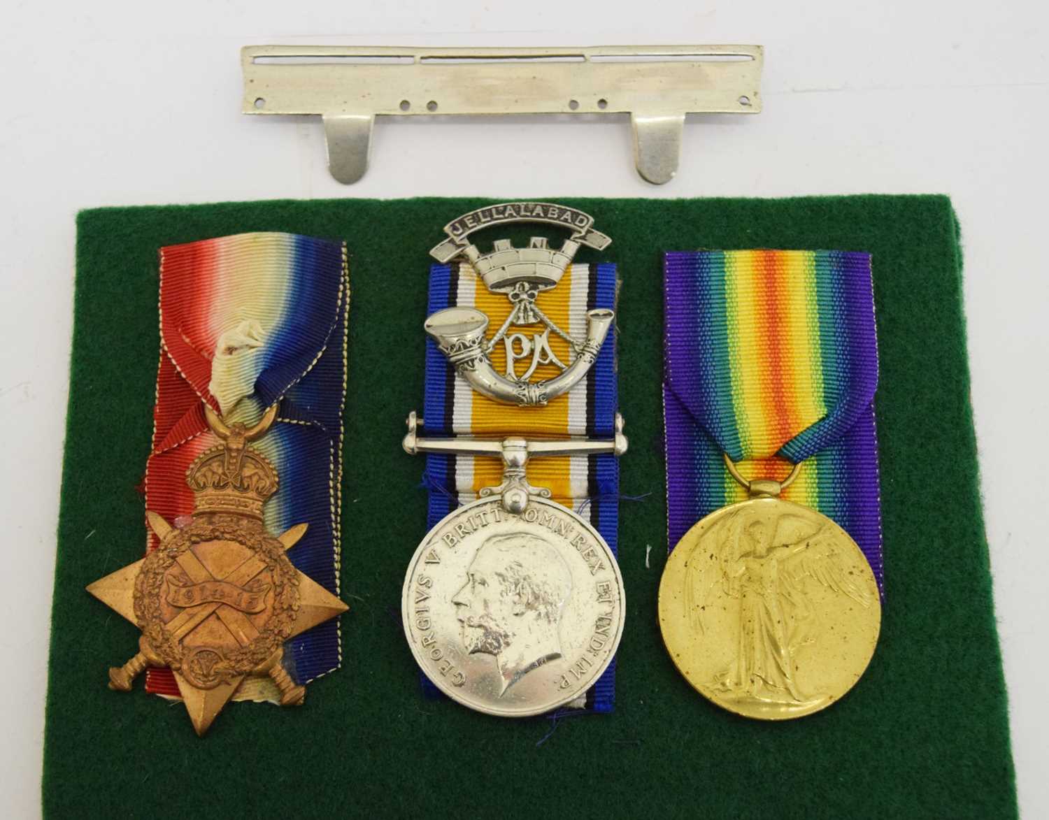 Lot 457 - First World War medal trio