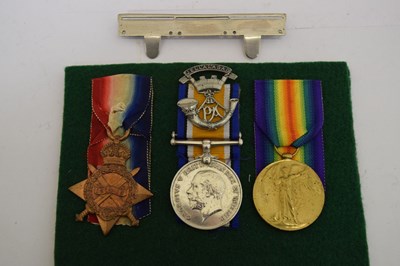 Lot 457 - First World War medal trio