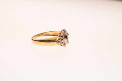 Lot 27 - 18ct gold sapphire and diamond dress ring