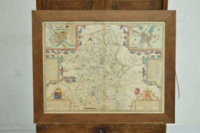 Lot 568 - John Speed - Hand-coloured county map of Staffordshire