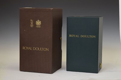 Lot 499 - Royal Doulton - Basalt busts of the royal family