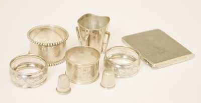 Lot 217 - Edward VII Irish silver tot cup, etc