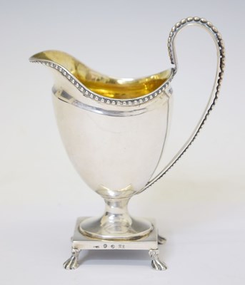 Lot 283 - Swedish white-metal cream jug