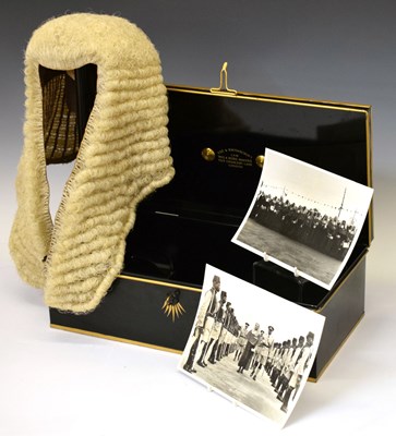 Lot 217 - Ede & Ravenscroft - Judge's full bottomed horsehair wig