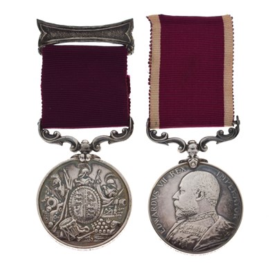 Lot Long Service and Good Conduct Medal and Meritorious Service Medal
