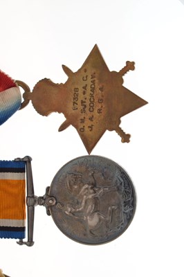 Lot British First World medal trio with French Croix de Guerre