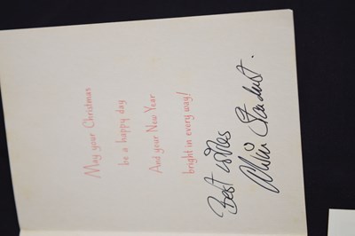 Lot 386 - Autographs - Signed Pele and Geoff Hurst menu, and collection of circa 1980 autographs