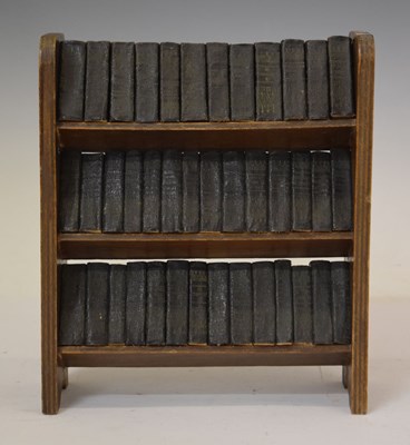 Lot 547 - Works of William Shakespeare forty miniature volumes with miniature bookcase, circa 1930