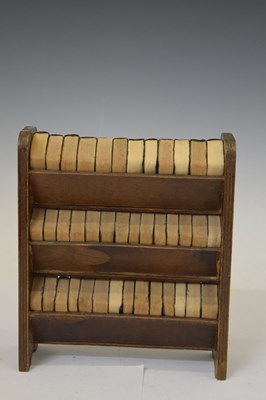 Lot 547 - Works of William Shakespeare forty miniature volumes with miniature bookcase, circa 1930