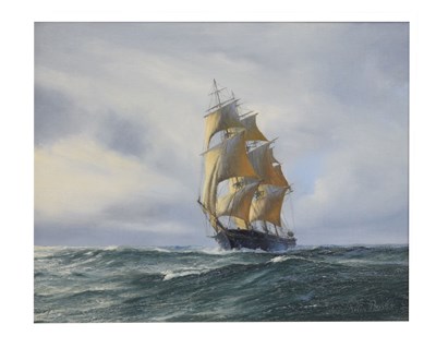 Lot 586 - Robin Brooks, (b. 1943) - Oil on canvas - Clipper, The Sweepstake