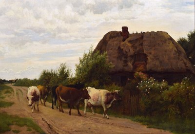 Lot 380 - William Sidney Cooper (1854-1927) - Oil on canvas - Homeward