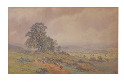 Lot 588 - Martin Snape (1852-1930) - Watercolour - Vale of Clwyd, North Wales