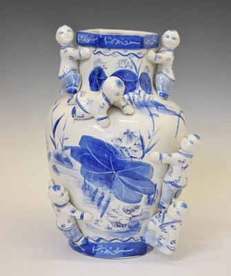 Lot 528 - Modern Chinese-style blue and white vase