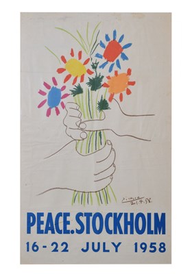 Lot 491 - Pablo Picasso poster for the Peace Stockholm Conference