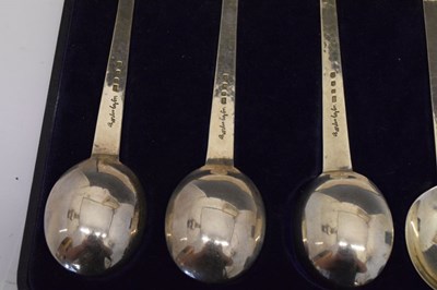 Lot 91 - Cased set of six George VI silver spoons