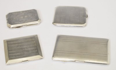 Lot 230 - Four silver cigarette cases