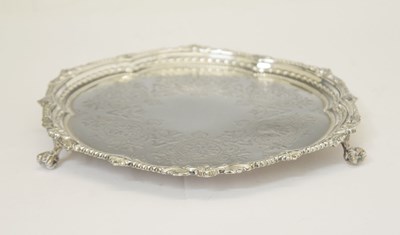 Lot 251 - Victorian silver salver