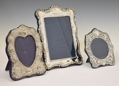 Lot 274 - Three silver photograph frames