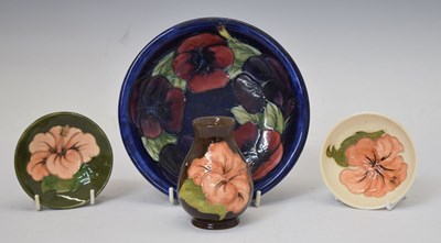 Lot 493 - Walter Moorcroft 'Pansy' pattern dish