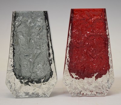 Lot 683 - Whitefriars - Two 'Coffin' vases