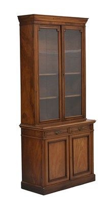 Lot 637 - Victorian mahogany glazed bookcase