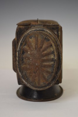 Lot 405 - Four lamps including G.P.O type 3 miner's lamp (Gateshead-on-Tyne)
