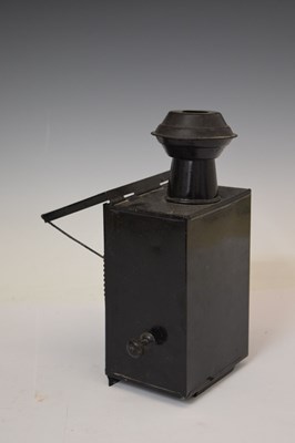 Lot 405 - Four lamps including G.P.O type 3 miner's lamp (Gateshead-on-Tyne)