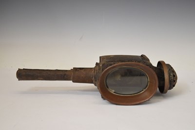 Lot 405 - Four lamps including G.P.O type 3 miner's lamp (Gateshead-on-Tyne)