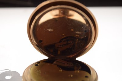 Lot 137 - George VI 9ct gold half hunter cased pocket watch
