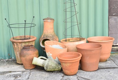 Lot 716 - Quantity of terracotta garden planters, etc.