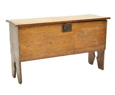 Lot 745 - 17th century elm six-plank coffer or bedding chest