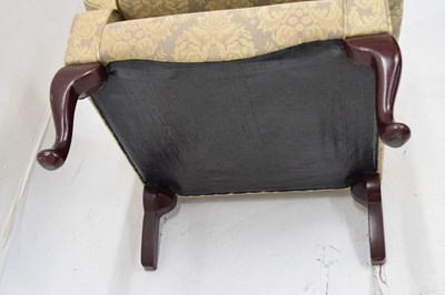 Lot 708 - Modern reproduction wingback chair