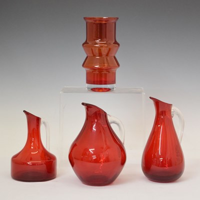 Lot 518 - Collection of vintage Whitefriars and other glass