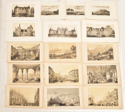 Lot 645 - Seventeen 19th century unframed lithographs and engraved prints of Venice &c.