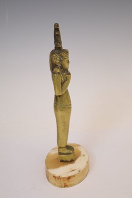 Lot 546 - Cast brass figure of the Egyptian god Harpocrates / Horus