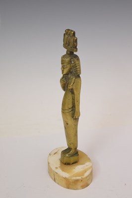Lot 546 - Cast brass figure of the Egyptian god Harpocrates / Horus