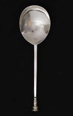 Lot 100 - Mid 17th century East Anglian silver seal-top spoon