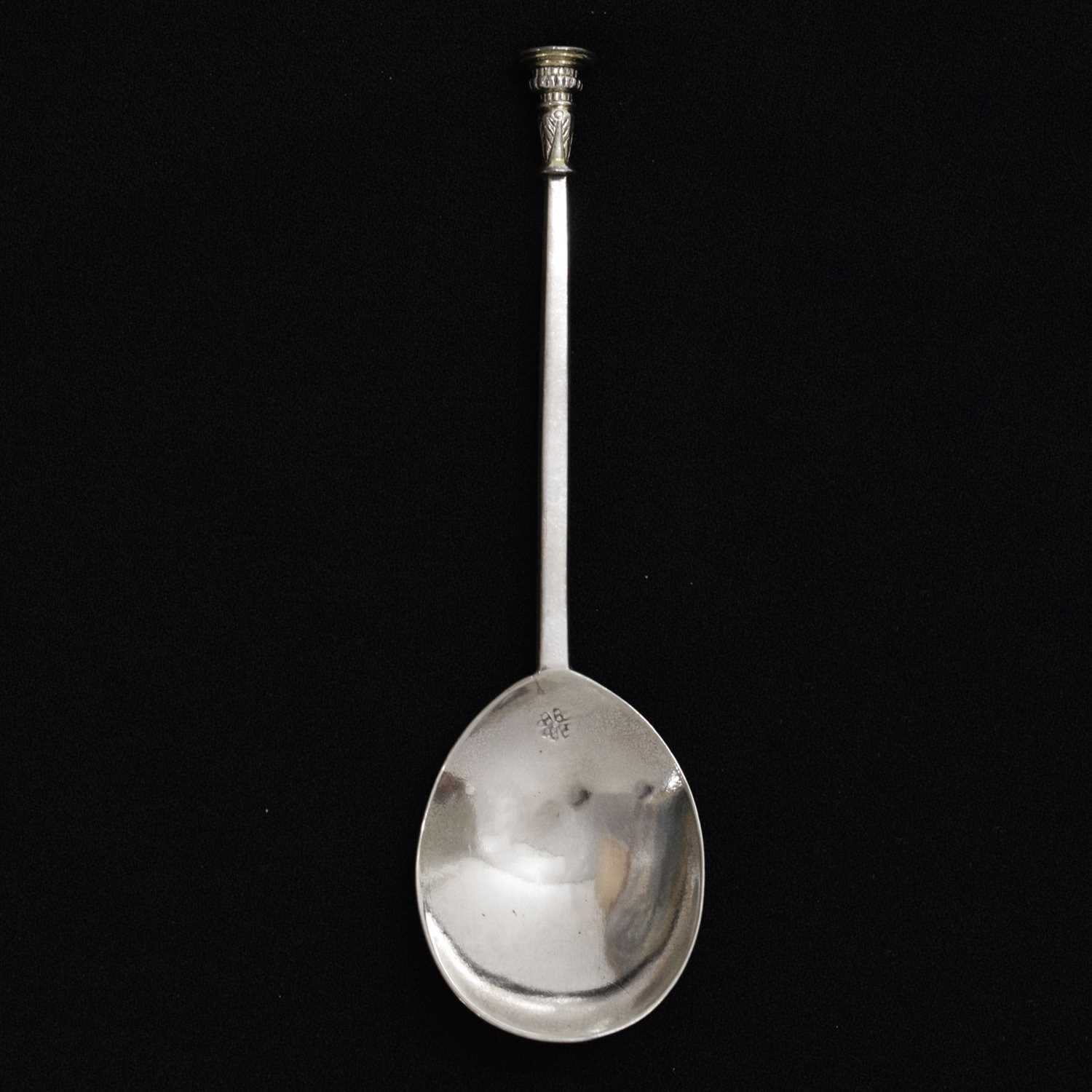 Lot Mid-17th century East Anglican silver Seal-top spoon