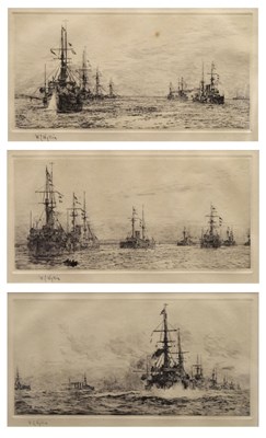 Lot 382 - William Lionel Wyllie RA RWS (1851-1931) - Three signed etchings