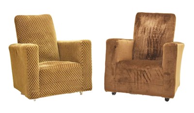 Lot 709 - Near pair of child's Art Deco style occasional chairs