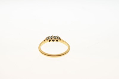 Lot 22 - 18ct gold diamond three-stone ring