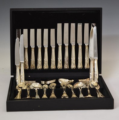 Lot 773 - Canteen on King's pattern EPNS Sheffield cutlery