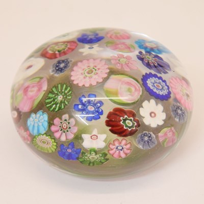 Lot 291 - Clichy spaced millefiori paperweight