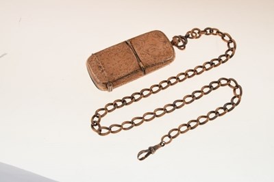 Lot 54 - 9ct gold watch chain