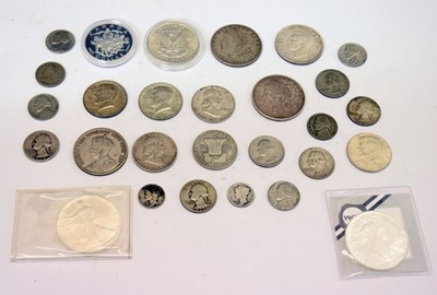 Lot 340 - Quantity of mainly American and Canadian silver coinage