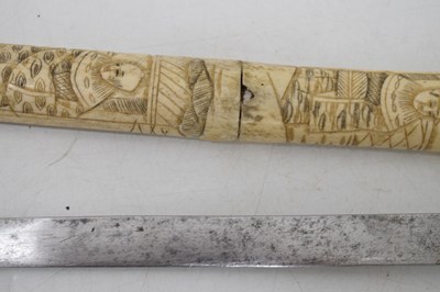 Lot Late 19th century 'bone sword'